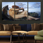 Fallen Angel Wall Art Canvas Print, Alexandre Cabanel Classic Art Reproduction