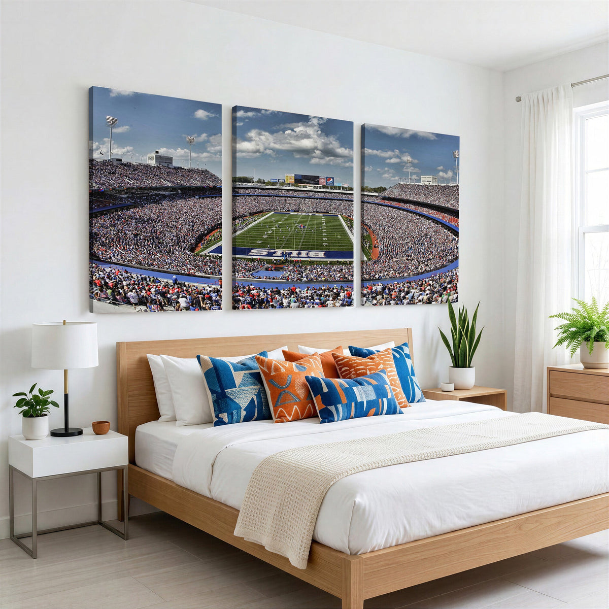 Buffalo Bills Highmark Stadium Wall Art Canvas Print, Bills Game Day Decor