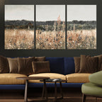 Rustic Field Landscape Wall Art Print, Giclee Canvas Wall Art
