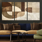 Wabi Sabi Geometric Wall Art | Abstract Modern Minimalist Canvas Print