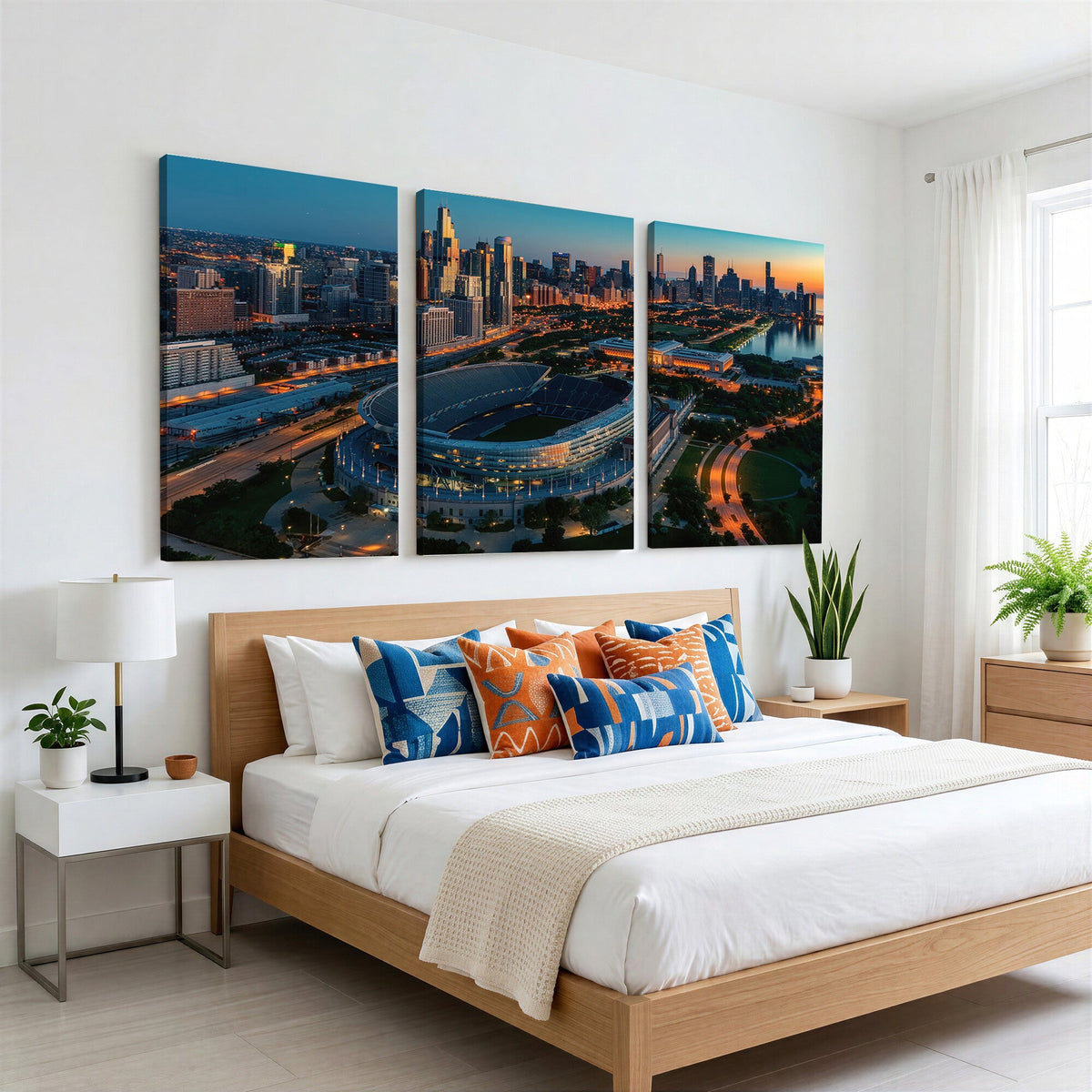 Chicago Bears Soldiers Field Wall Art Canvas Print