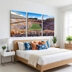 Tennessee Neyland Stadium Wall Art, Sports Arena Canvas, Framed and Ready to Hang