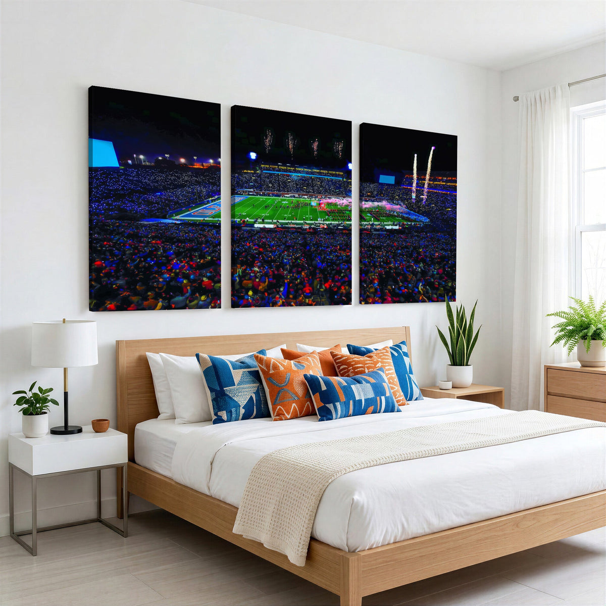 Ole Miss Rebels Vaught Hemingway Stadium Wall Art Canvas Print