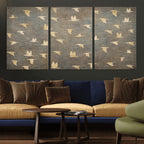 Abstract Birds Wall Art Canvas Print