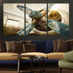 Vintage Airplane Canvas Print