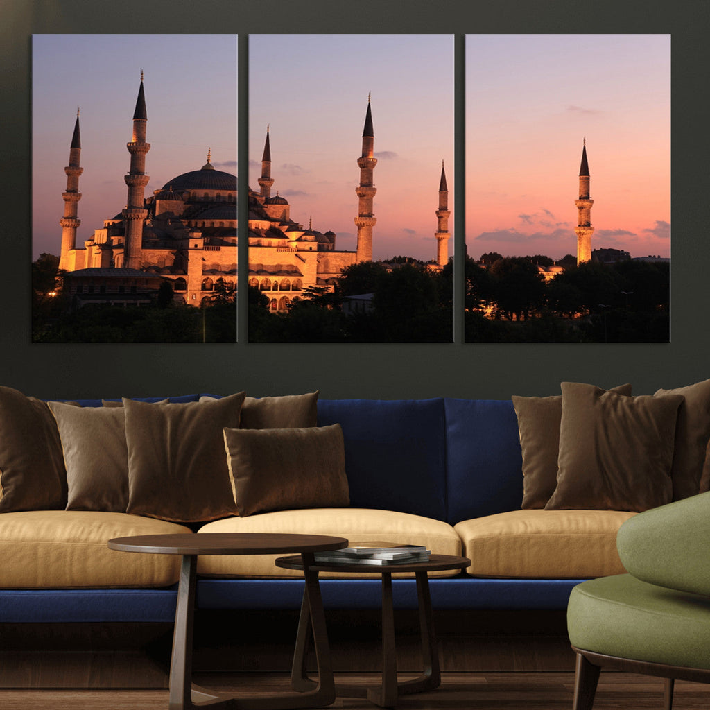 Wall Art Turkey Istanbul Skyline Canvas Print