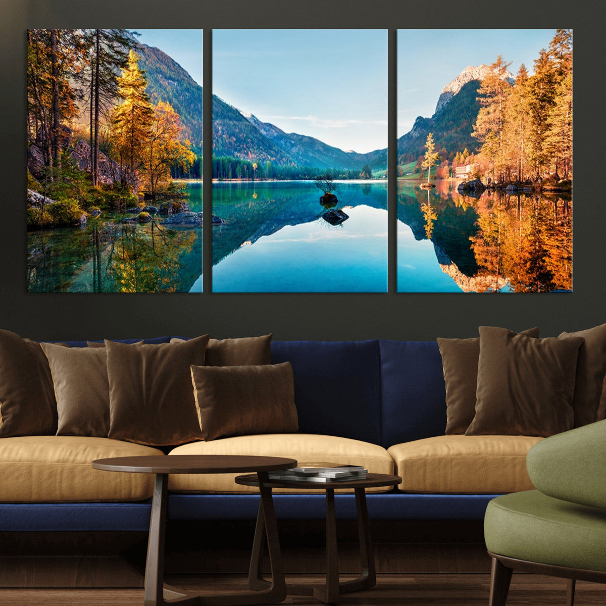 Fantastic Autumn Panorama Wall Art Canvas Print