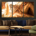 Buddha Statue Hands Wall Art Canvas Print