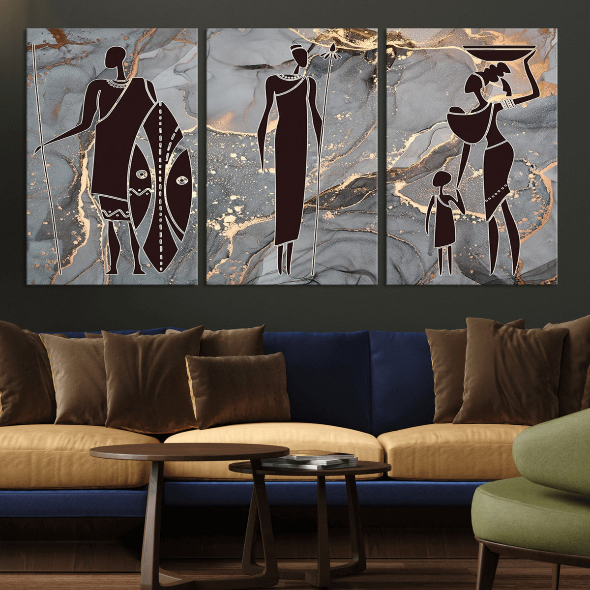 African American Wall Art | Elegant African Women Canvas Print