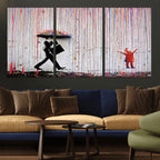 Banksy Wall Art Canvas Print | Framed Graffiti Street Art Picture