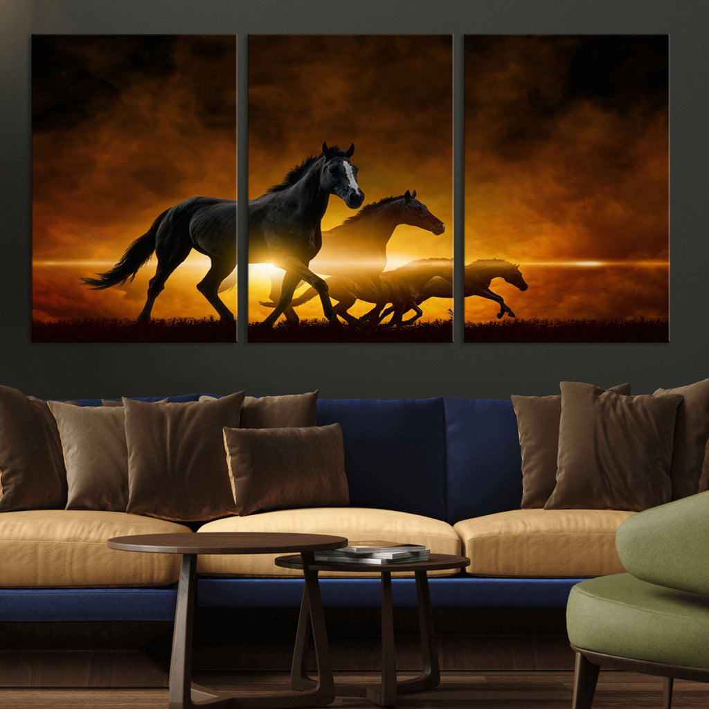 Horse Wall Art Canvas Print, Multi Panel Animal Canvas Print