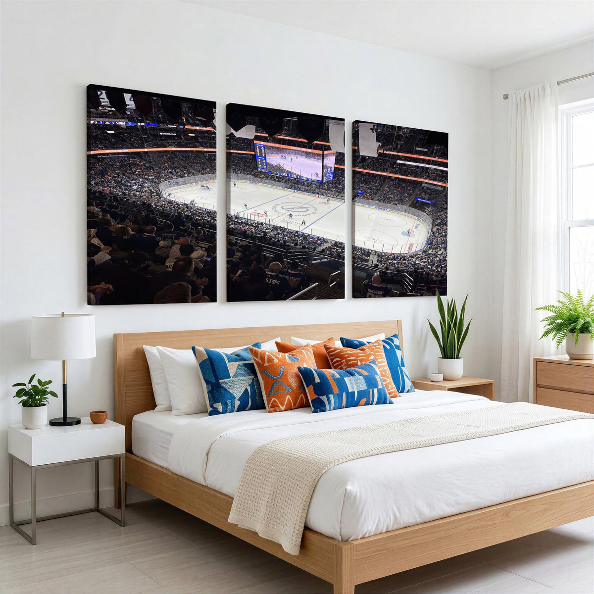 Amalie Arena Florida Wall Art Canvas Print, NHL Hockey, Framed and Ready to Hang