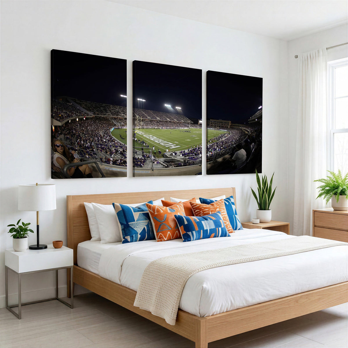 TCU Horned Frogs Football Team Print, Fort Worth Amon G. Carter Stadium