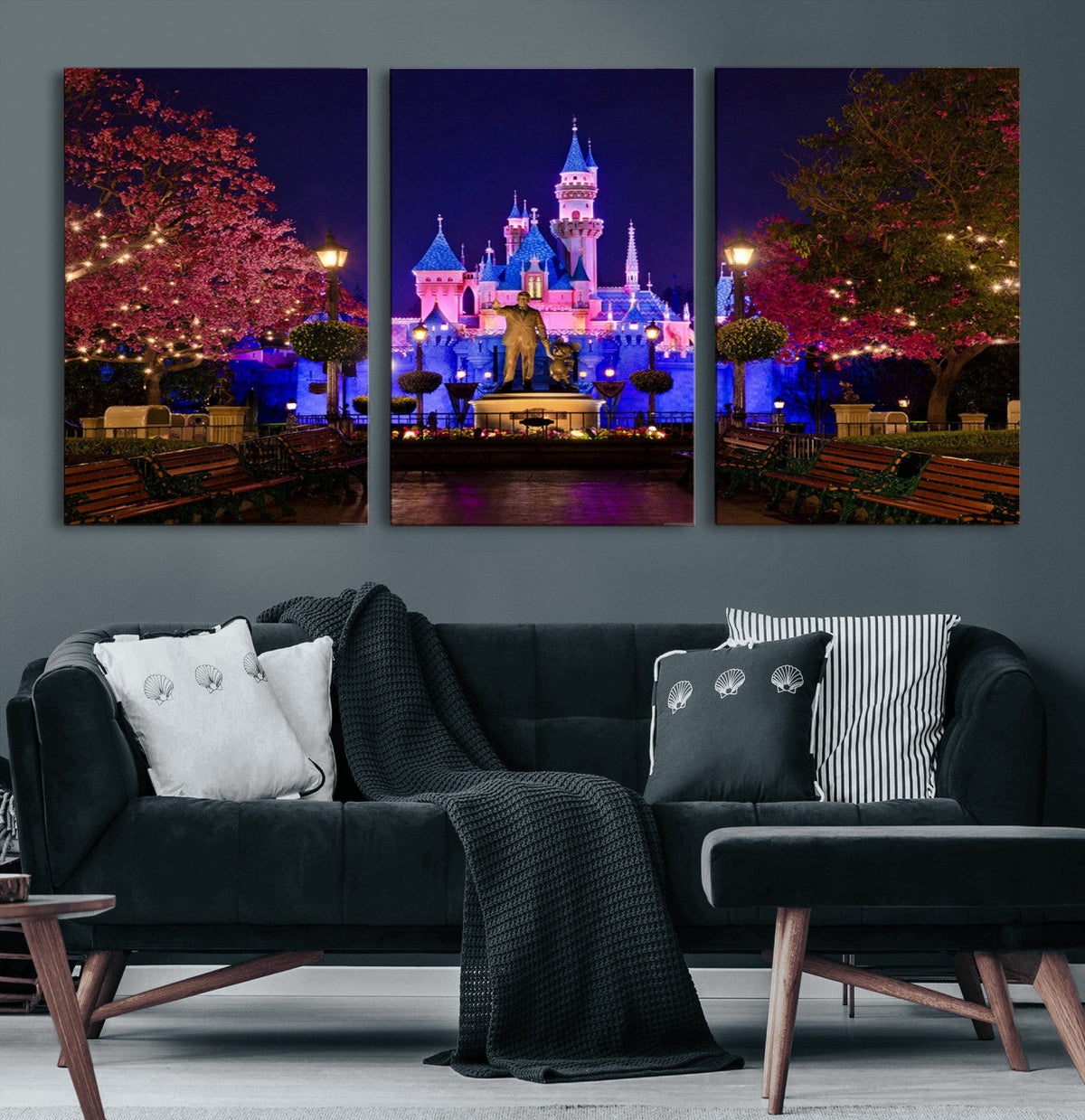 Disney Castle Wall Art | Framed Magic Kingdom Canvas