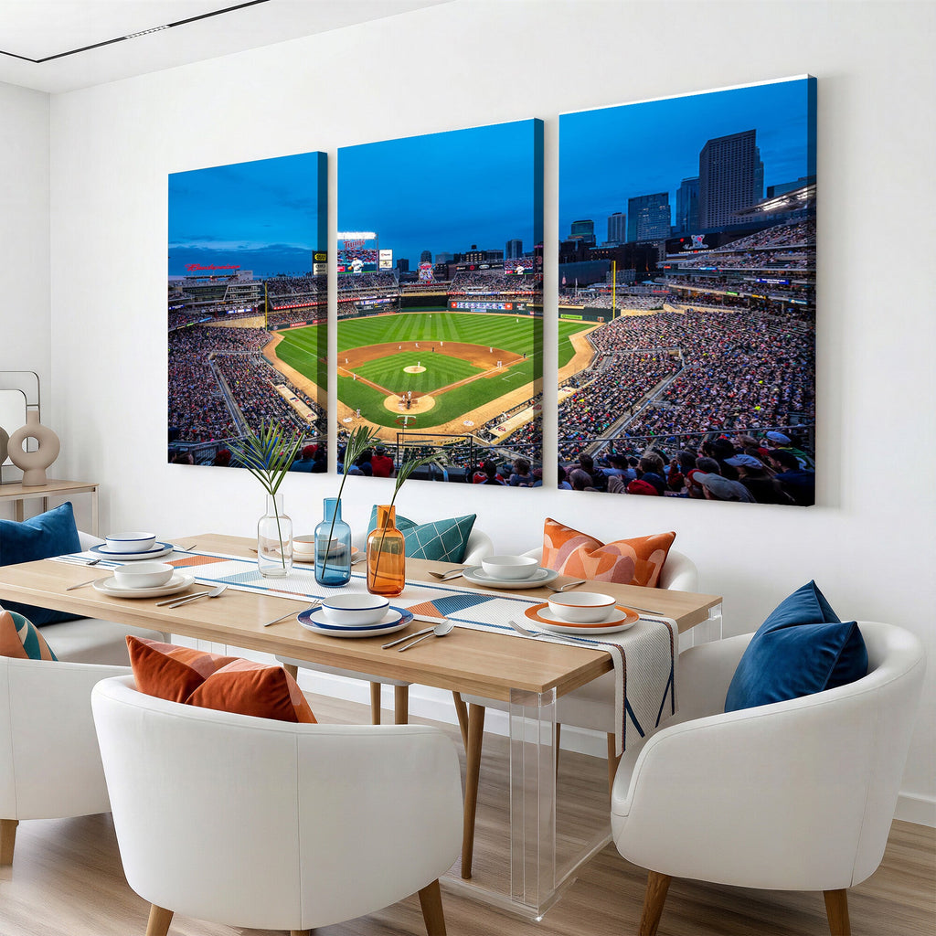 Target Field Stadium Wall Art Canvas Print, Minnesota Twins