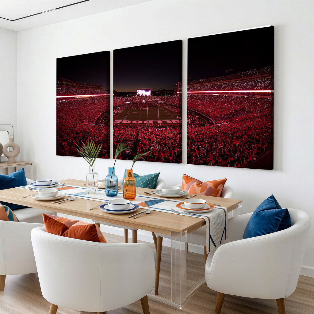 Dooley Stadium Wall Art, Sports Arena Canvas Print, Dooley Field Sanford Stadium