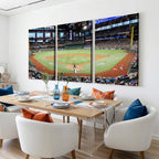 Texas Rangers Baseball Team Print, Arlington Globe Life Field Stadium Wall Art