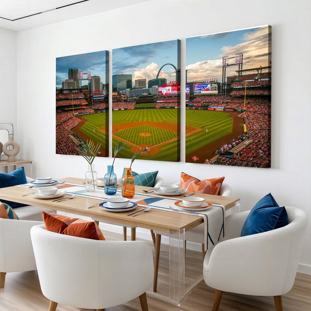 St. Louis Cardinals Baseball Team Print, Busch Stadium Wall Art, Framed and Ready to Hang