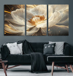 Abstract Floral Wall Art Canvas Print
