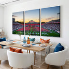 NC State Wolfpack Football Team Print Wall Art, Raleigh