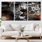 Red Wine and Glass Canvas Print