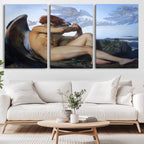 Fallen Angel Wall Art Canvas Print, Alexandre Cabanel Classic Art Reproduction