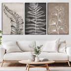 Minimalist Botanical Wall Art Canvas Print, Framed and Ready to Hang