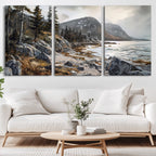 Serene Coastal View of Acadia National Park