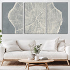 Abstract Tree Ring Wall Art Canvas Print, Framed and Ready to Hang