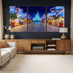 Disney Castle Wall Art | Large Magic Kingdom Canvas Artwork