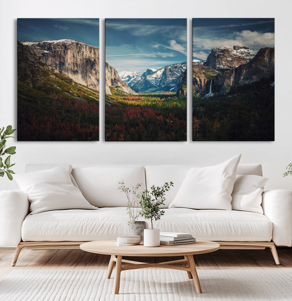 Yosemite National Park Wall Art Canvas Print, Framed El Capitan Mountain Landscape