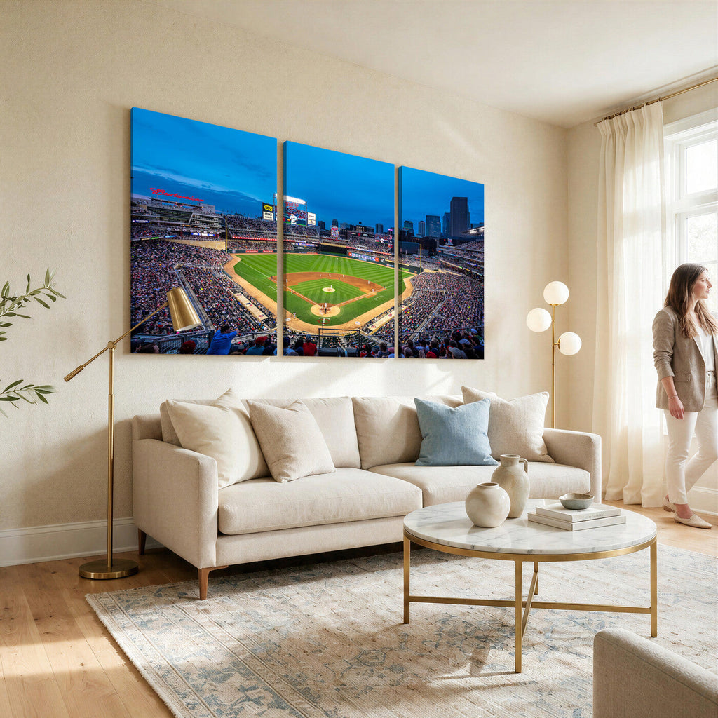 Target Field Stadium Wall Art Canvas Print, Minnesota Twins