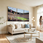 Chicago Bears Soldiers Field Wall Art Canvas Print, Framed and Ready to Hang