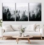 Minimal Beach Wall Art Canvas Print, Framed Ocean Swimming Art, Clear Ocean Decor