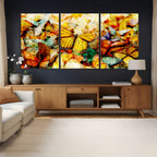 Butterfly Wall Art Canvas Print | Colorful Abstract Nature Artwork