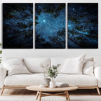 Forest and Stars Wall Art Canvas Print