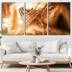 Buddha Statue Hands Wall Art Canvas Print
