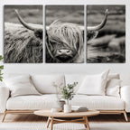 Cow Focus Canvas Wall Art Print