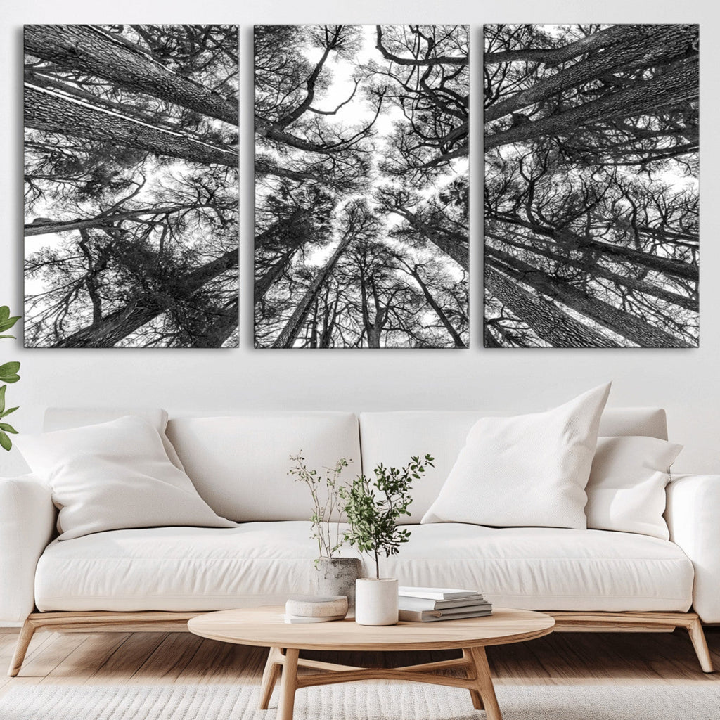 Trees Contemporary Art Canvas Print