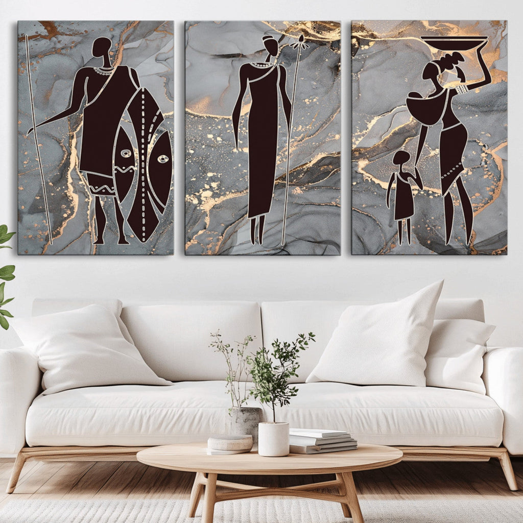 African American Wall Art | Elegant African Women Canvas Print