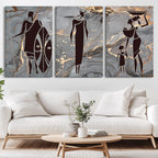 African American Wall Art | Elegant African Women Canvas Print