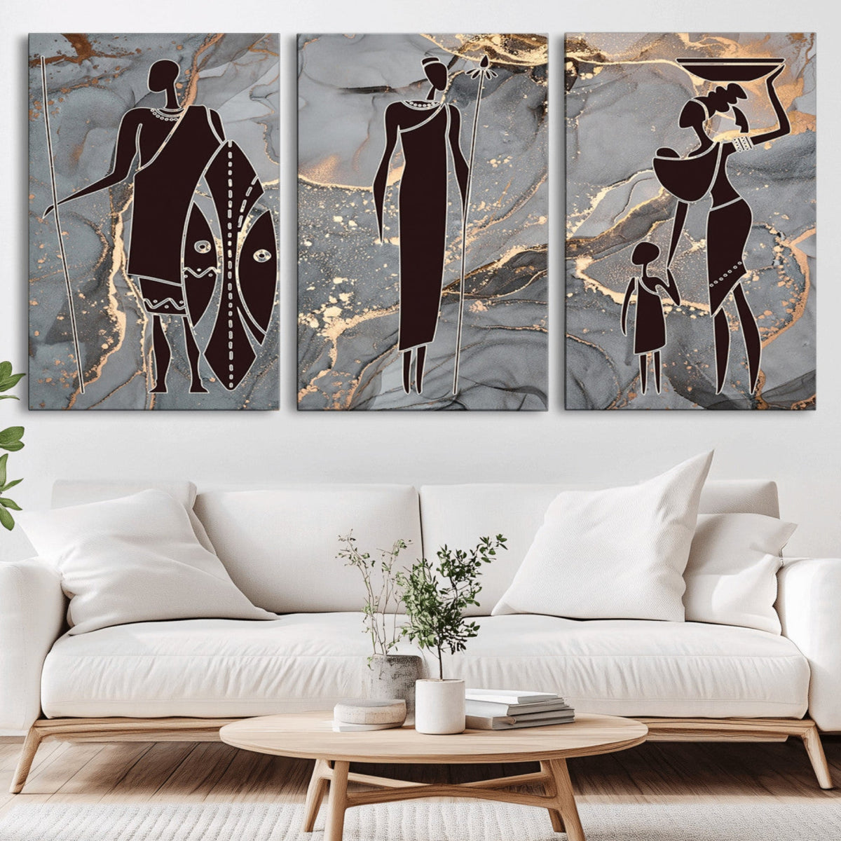 African American Wall Art | Elegant African Women Canvas Print