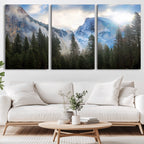 Half Dome Yosemite California Wall Art Canvas Print El Capitan