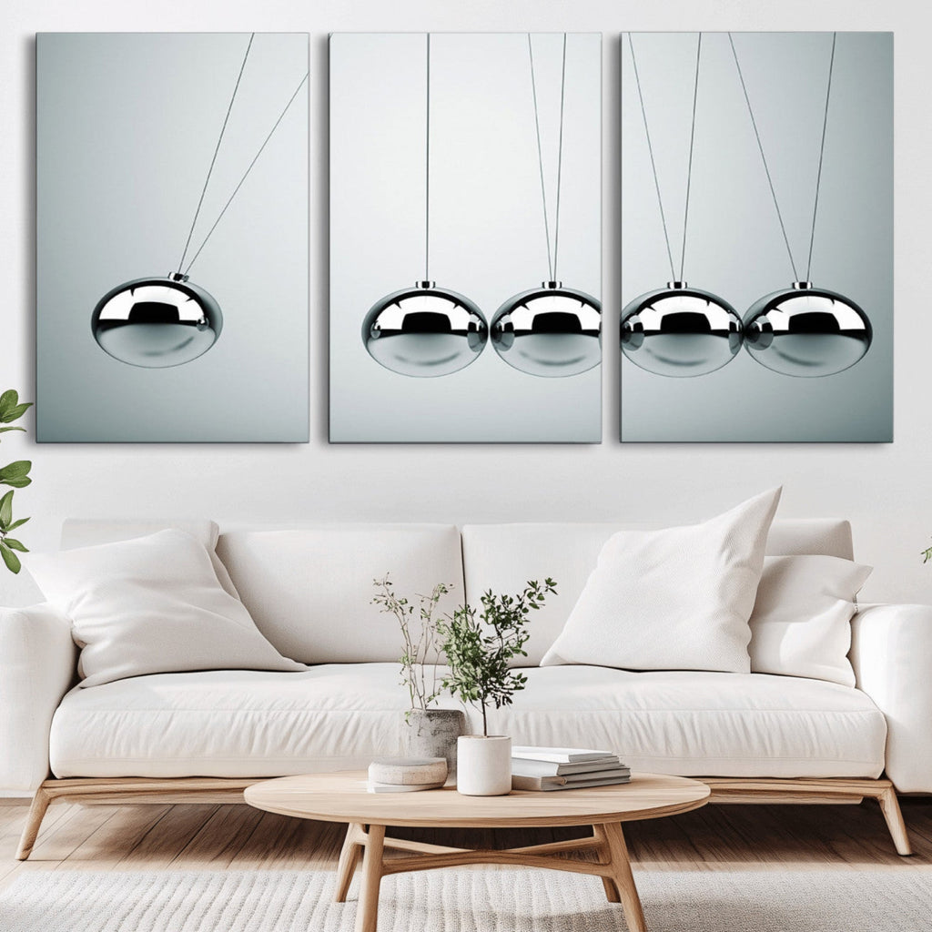 Newton's Cradle Wall Art Canvas Print | Framed Newton Cradle Wall Art