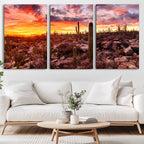Arizona Desert Print, Western Cowboy Wall Art Print