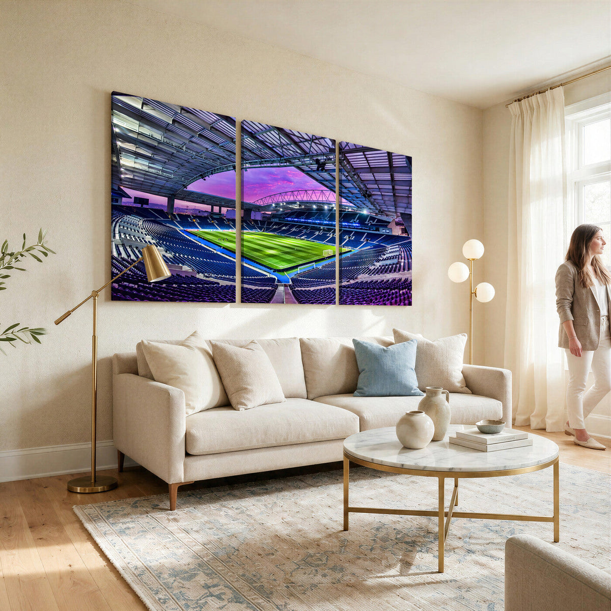 FC Porto Soccer Team Print Canvas, Dragon Stadium Wall Art