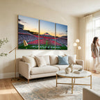NC State Wolfpack Football Team Print Wall Art, Raleigh