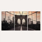 Brooklyn Bridge Canvas Wall Art, New York City Skyline Photography