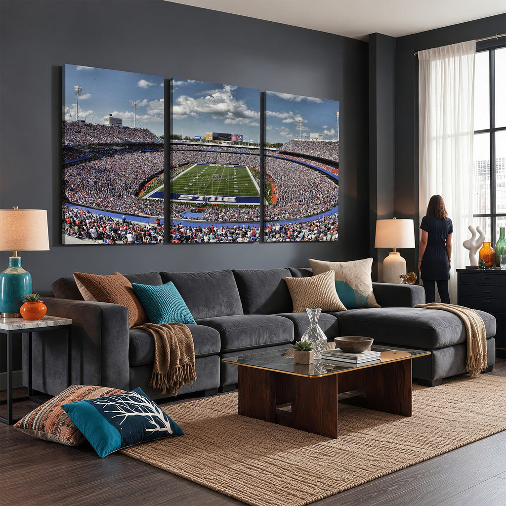 Buffalo Bills Highmark Stadium Wall Art Canvas Print, Bills Game Day Decor