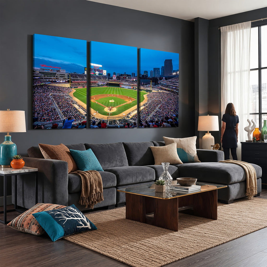 Target Field Stadium Wall Art Canvas Print, Minnesota Twins